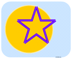 5 point star - Morning Sun Adventure design 