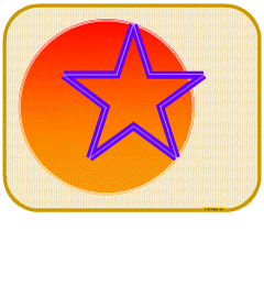  5 point star - Red Sun Adventure design 