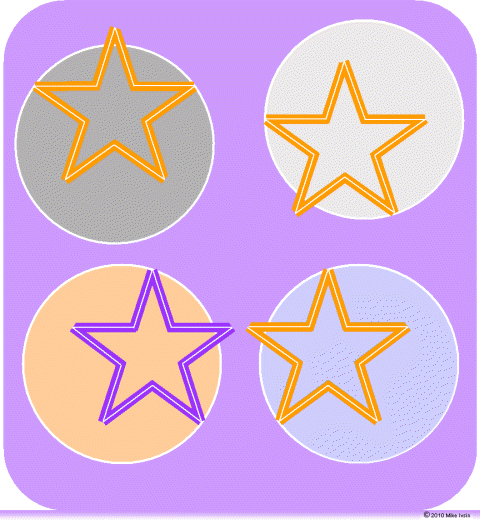  5 point star in Found You design  